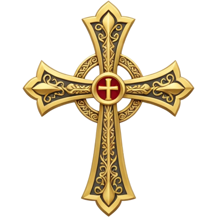 The cross of the Crusader emoji
