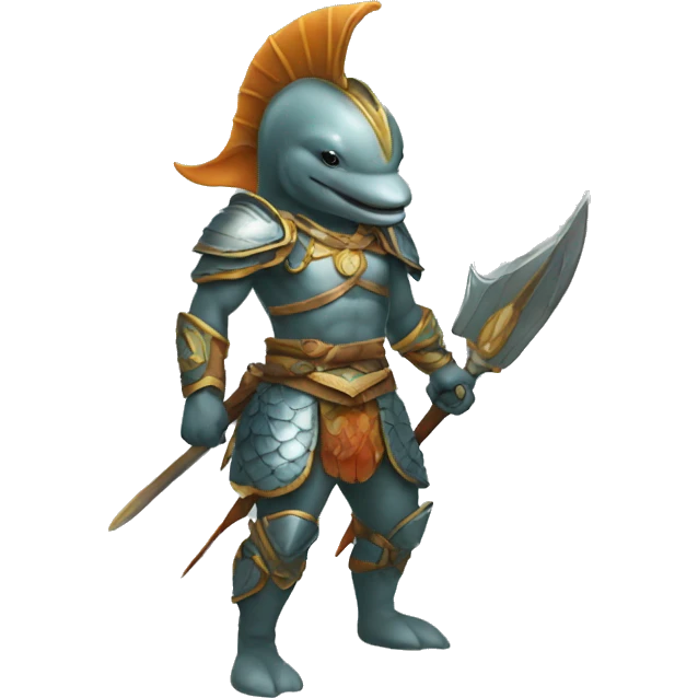 dolphin warrior emoji