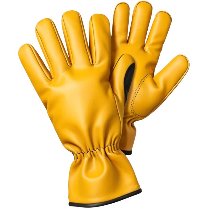 Protective Work Glove yellow emoji