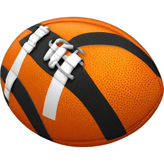 Orange football emoji