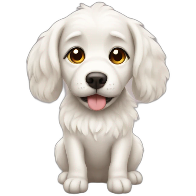 angelic dog emoji