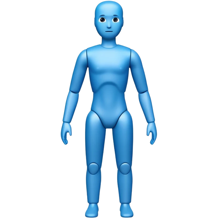 blue test dummy waist view emoji