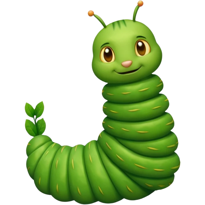catepillar with many little praying hands emoji