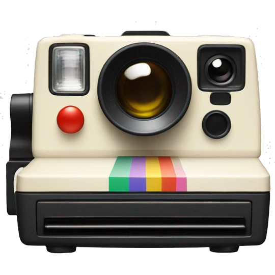 a simple polaroid camera, just the object itself emoji