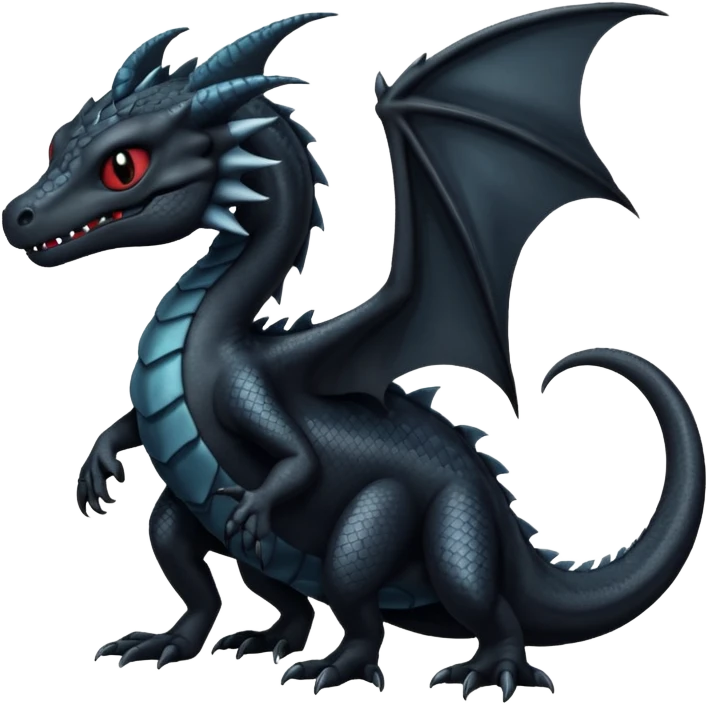  Shiny Gloomy Dark Spooky Draco-Salandit (full body) emoji