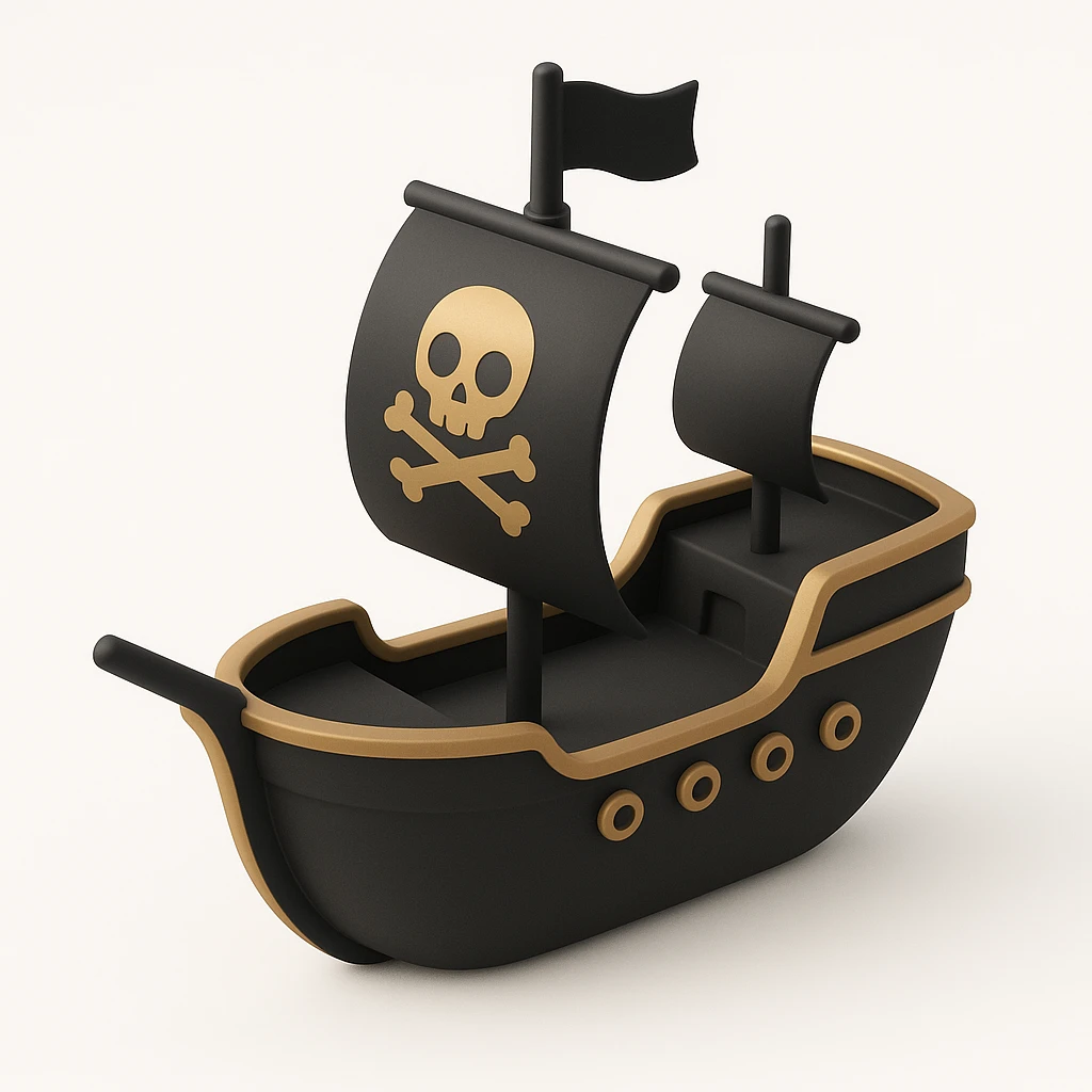 pirate ship emoji