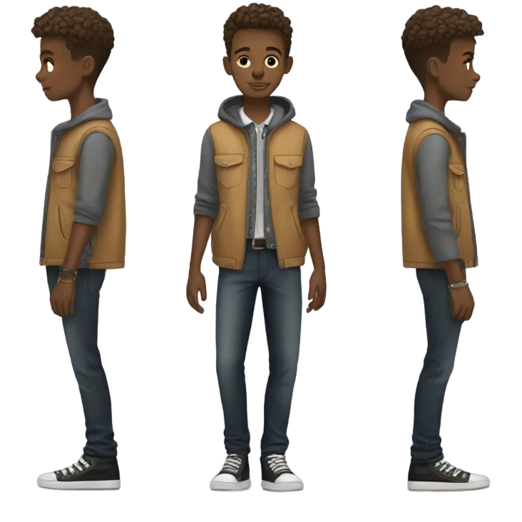 boys in stylish attire emoji