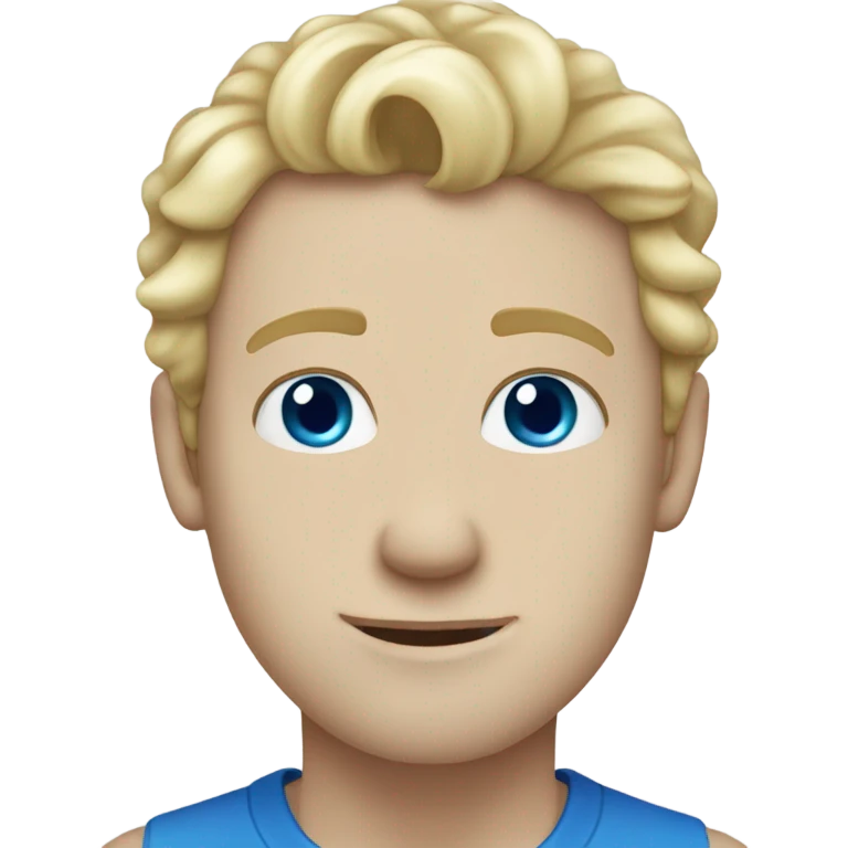light curl blonde 30yo man blue eyed pale skin emoji