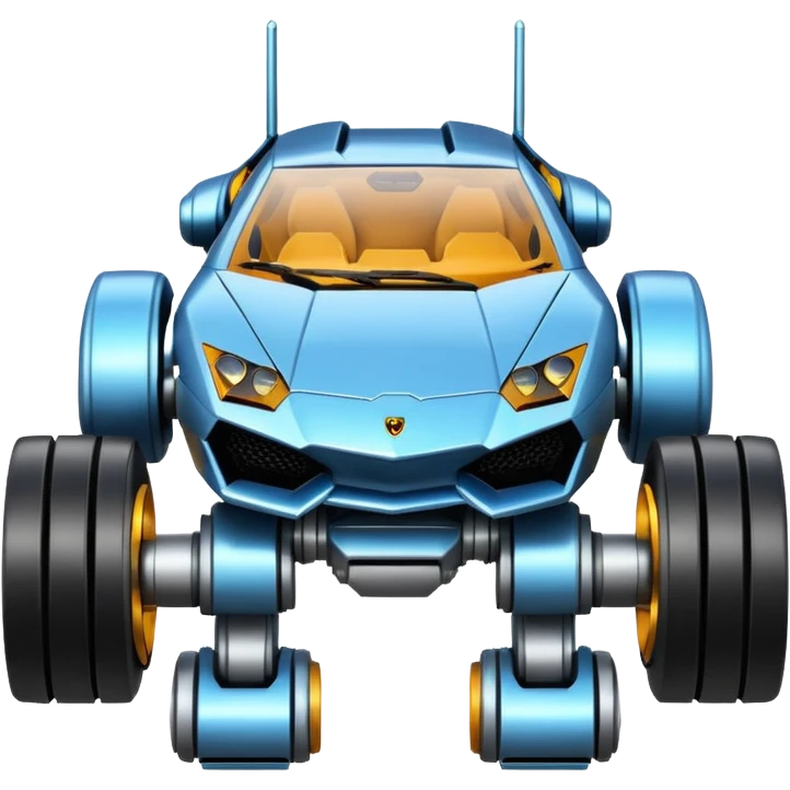 a Lamborghini from the movie Transformers  robot  emoji