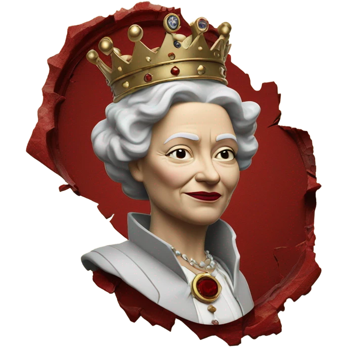 broken queen broken wax broken seal red crack broken circle broken emoji