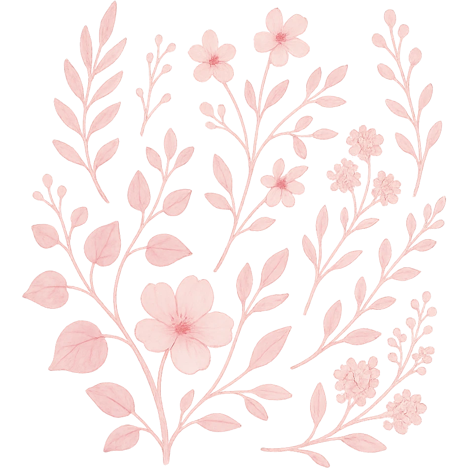 pink nature, no background emoji
