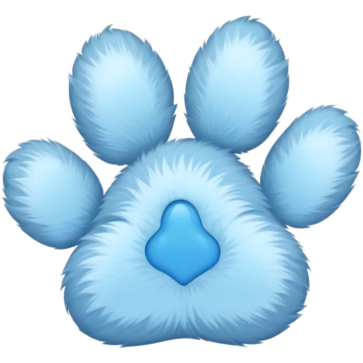Light blue paws emoji