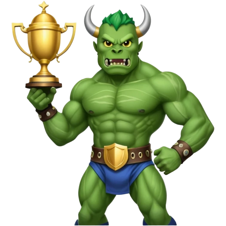 Fantasy football champion monster emoji