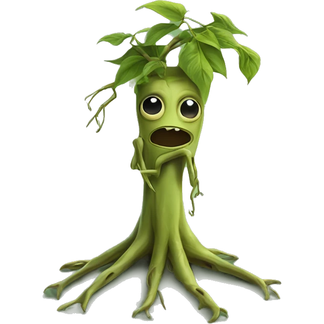 bowtruckle: Small, tree-guardian creatures resembling sticks with eyes, knownb for their attachment to particular trees and wood. emoji
