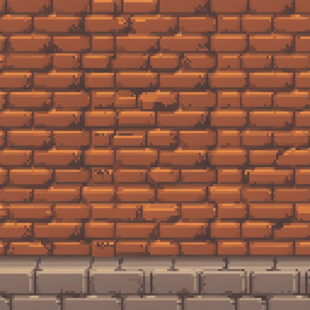 side view of a brick wall, angled perspective emoji