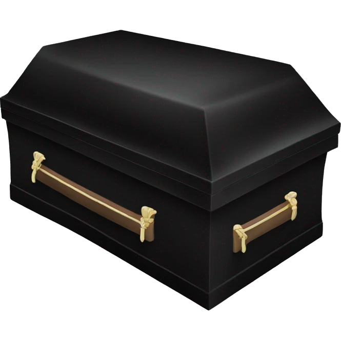 Black casket emoji