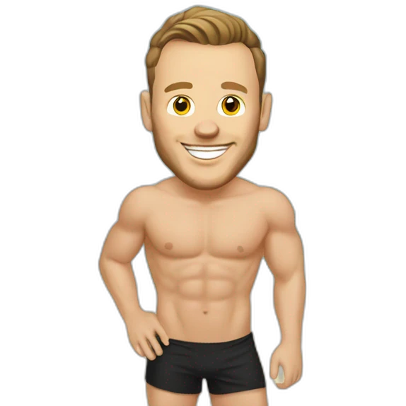 Jonathan Toews as beach bum emoji