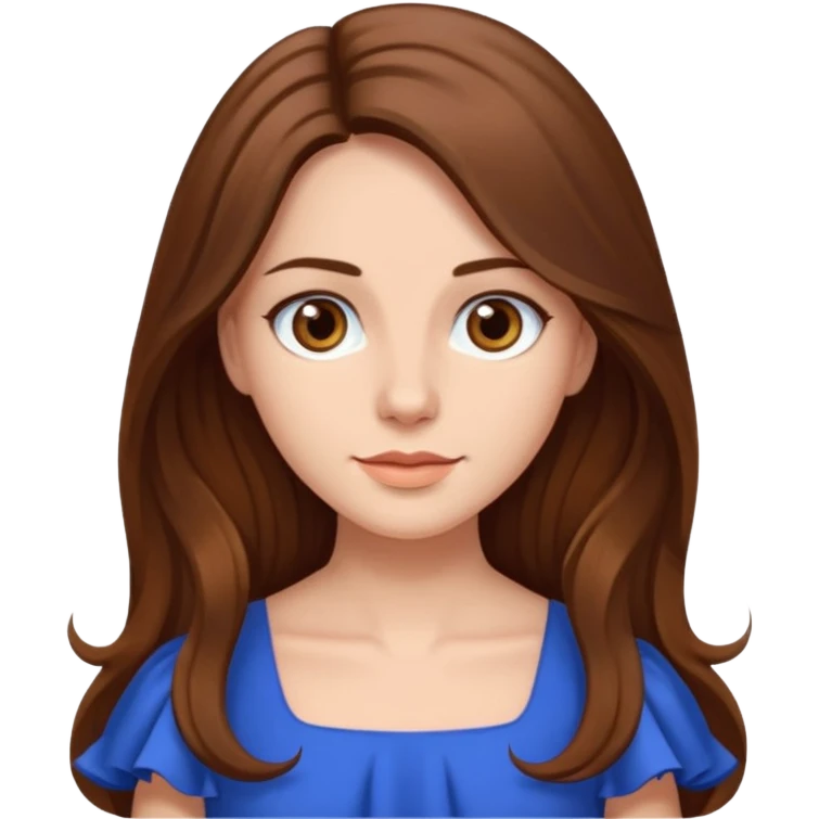 lady with long brown hair emoji
