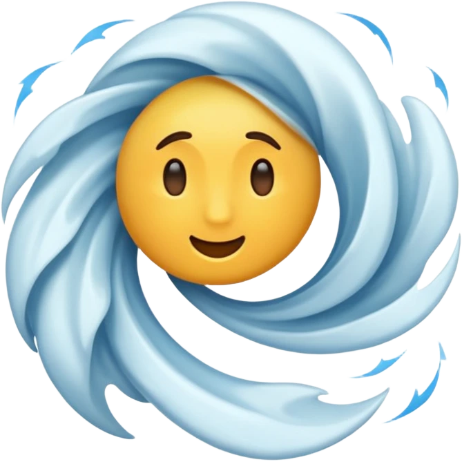 wind without face emoji