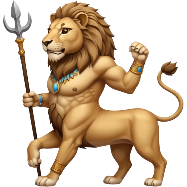 An emoji of a majestic lion from ancient Assyrian art, shown in a hunting scene. emoji