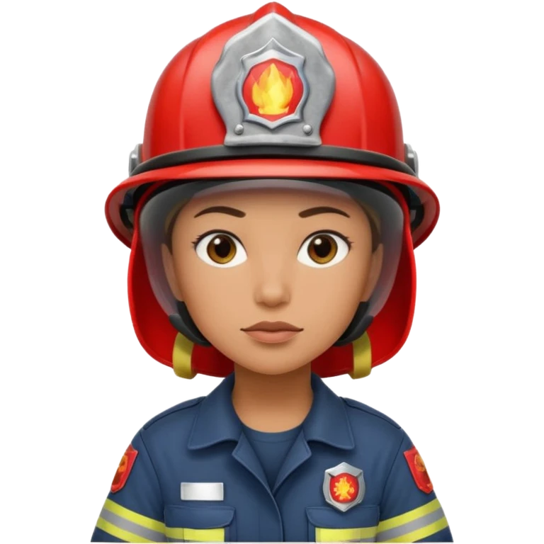 women Firefighter wearing helmets emoji