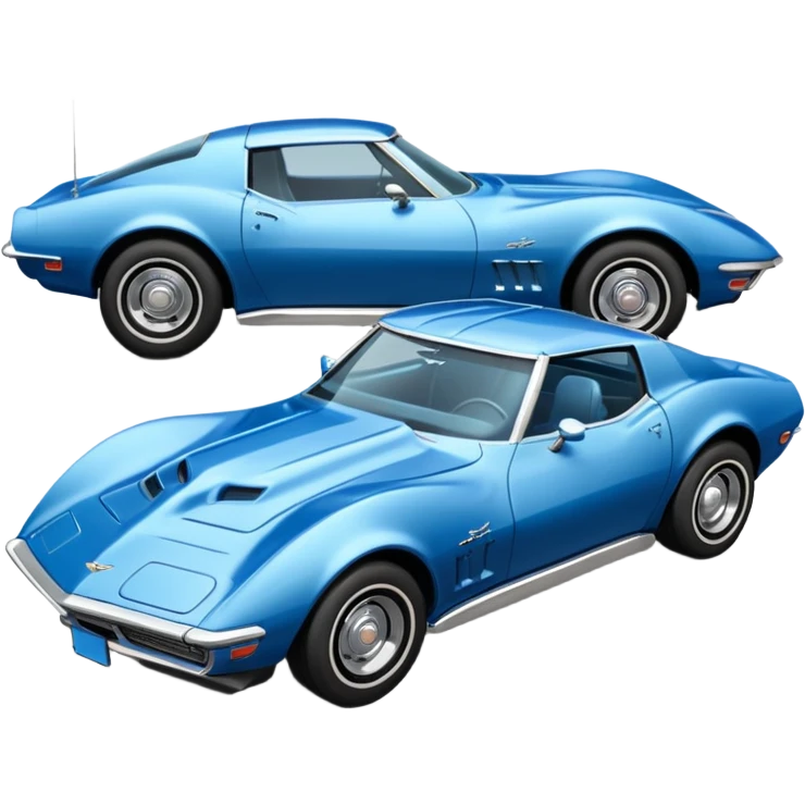 1969 blue Chevy stingray emoji