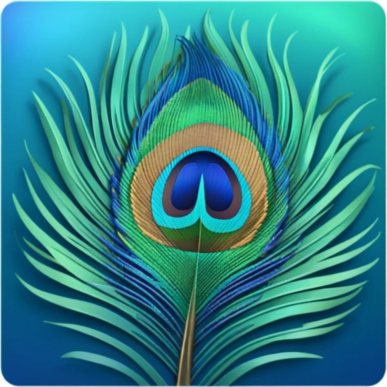 Peacock feather  emoji
