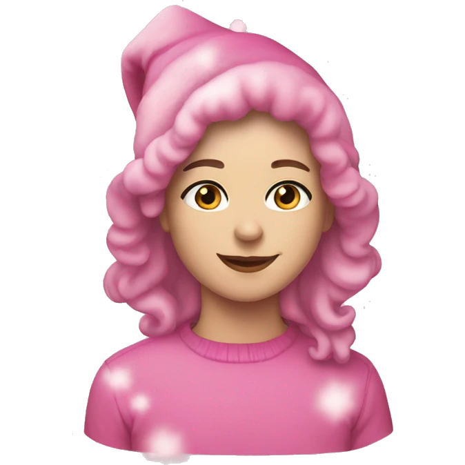 pink christmas emoji