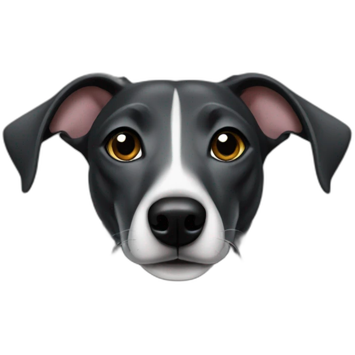 black whippet emoji