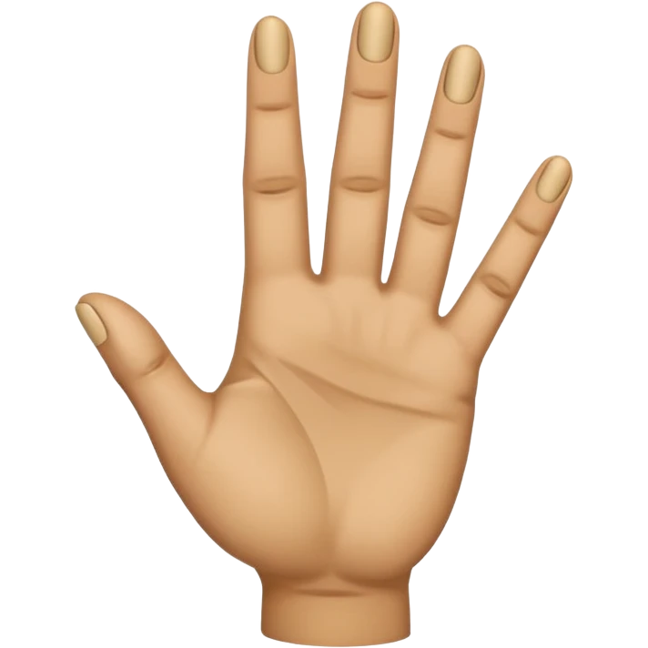 Fingering hand emoji where the first and fourth finger are folded, second and third finger are extended emoji