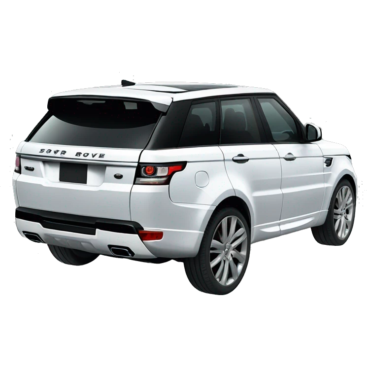 White Range Rover sport  emoji