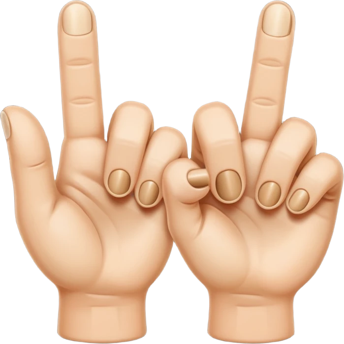Two finger innit emoji