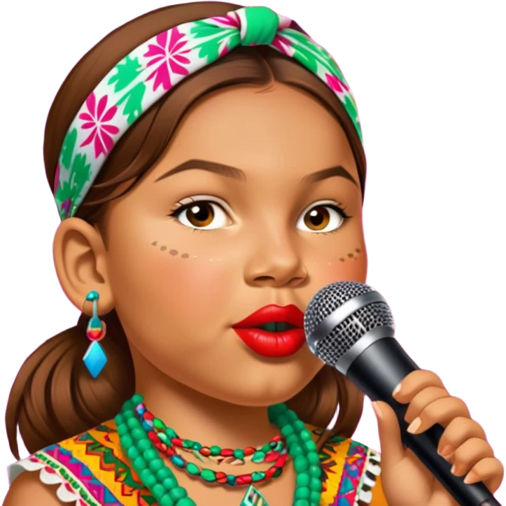 Colorful Singer emoji