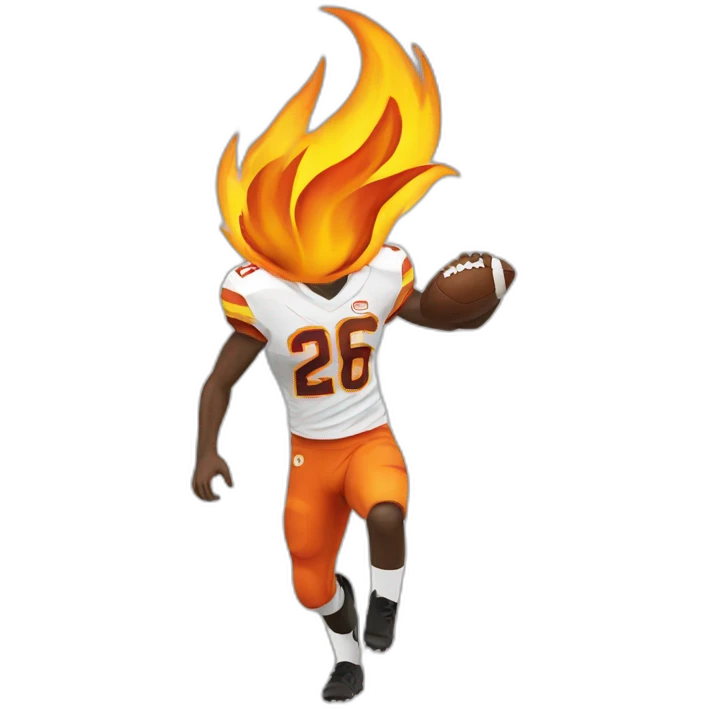 football flame streak emoji