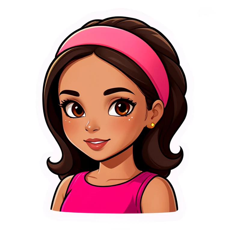 Latina girl with tan skin emoji