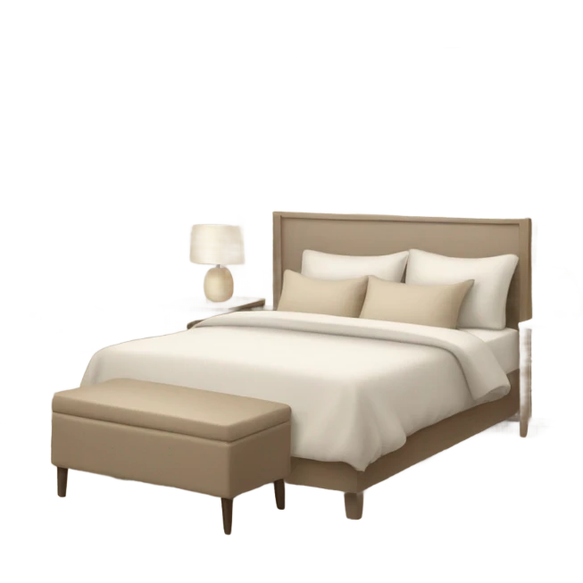 Clean aesthetic bedroom emoji