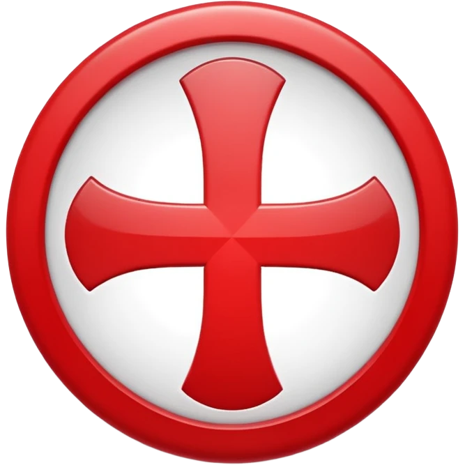 Red circular cross icon, white wrong symbol in center, glossy 3D button style, smooth surface, soft shadow, minimal design, centered composition, high resolution emoji