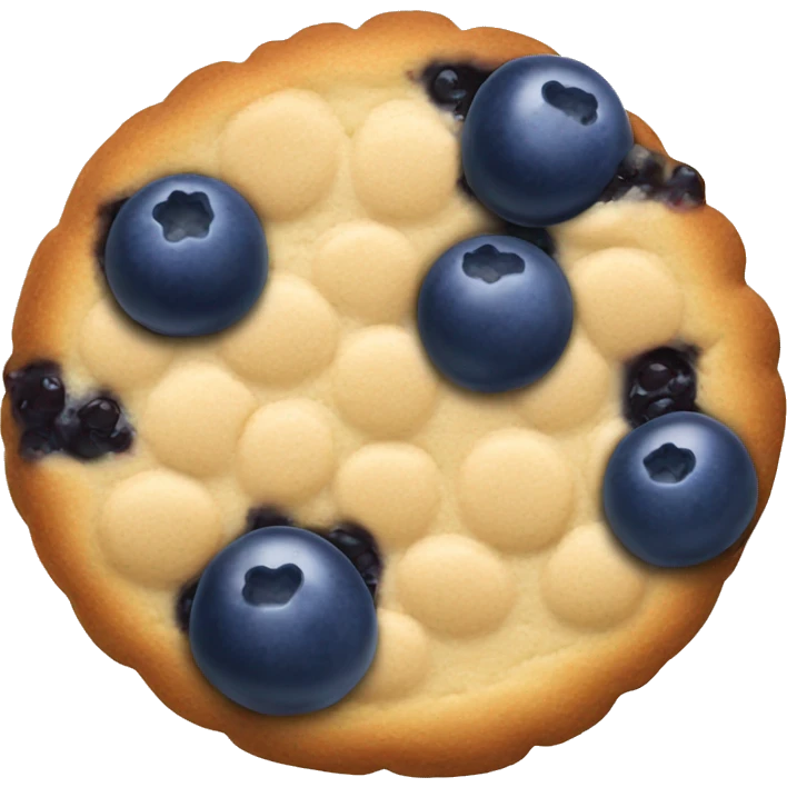 Blue berry cookie  emoji