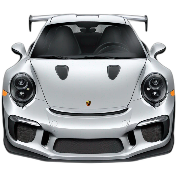 Porsche 911 GT3 RS with a Halloween covering  emoji