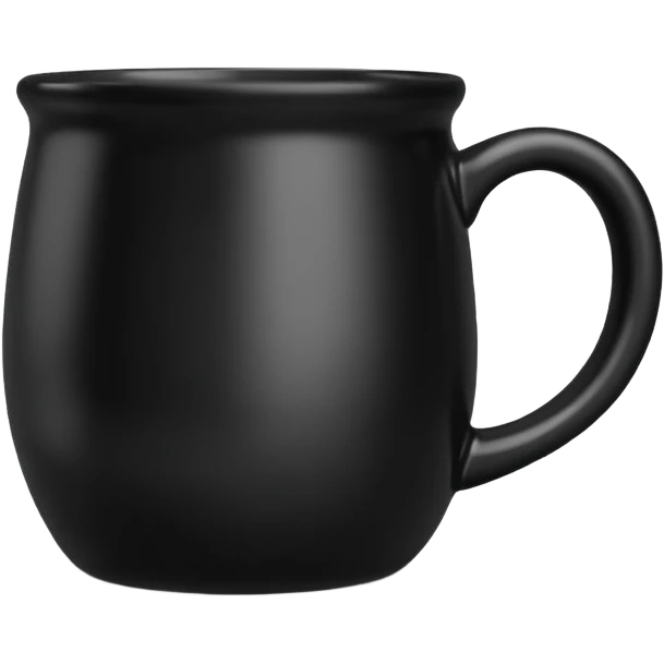 black mug emoji