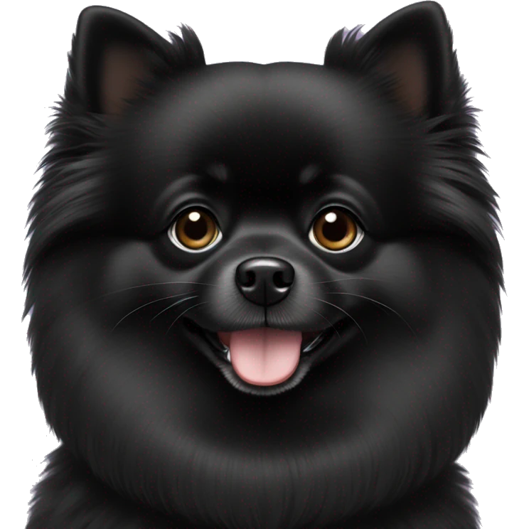 black pomeranian  emoji