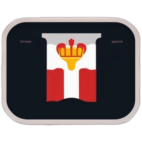 Monaco’s flag with a T in the center emoji