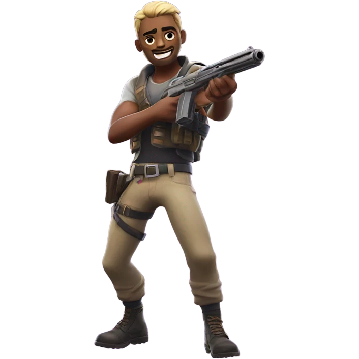 Fortnite shooting gun emoji
