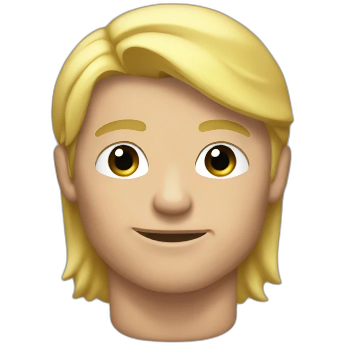 Blonde male bodybuilder emoji