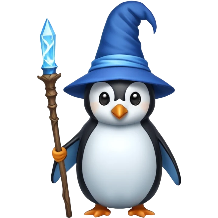 Penguin Wizard emoji