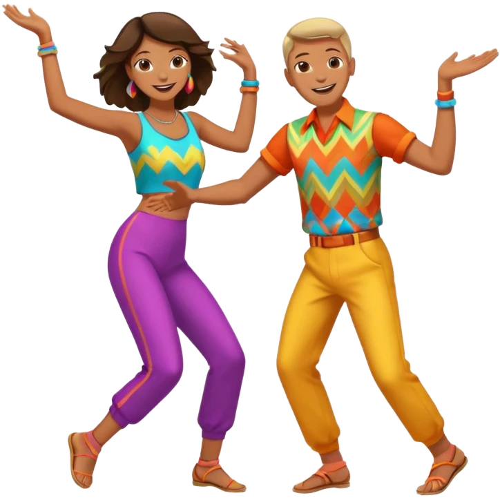 Dancing two people  emoji