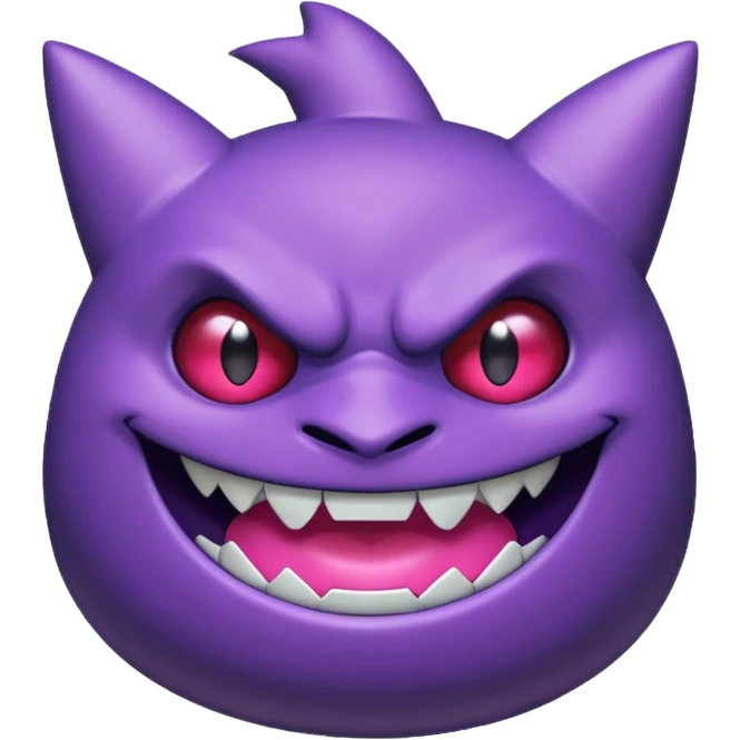 Pokemon legendary purple and pink mega gengar emoji