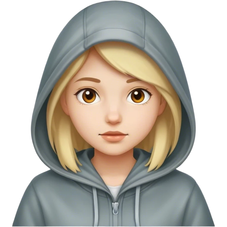 clean girl with hood emoji