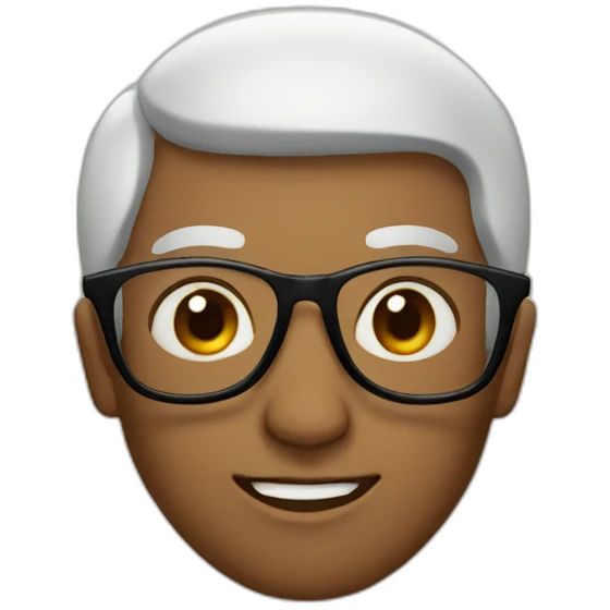 Khalisi with glasses emoji