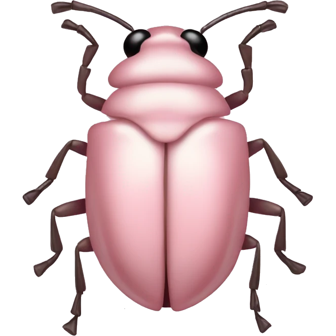 Light pink bug emoji